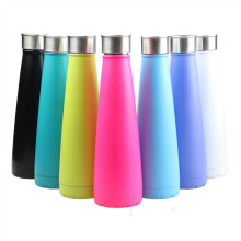 Stainless Steel Vacuum Insulated Water Bottle Double Walled Cola Shape Bottle | Keeps Drinks Cold 24 Hours & Hot 12 Hours(450ml)